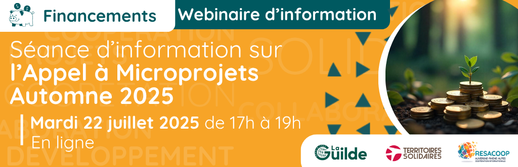 Séance d'information sur l'appel à Microprojets Automne 2025 de La Guilde